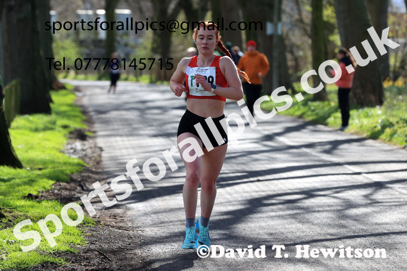Senior Womens 6 Stage Road Relay, 2026 Northern Mens 12 and Womens 6 Stage Road Relays and Young Athletes 5k, Sheepmount Stadium, Carlisle. Photo: David T. Hewitson/Sports for All Pics